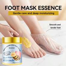Rozino 100g Honey & Ginger Foot Cream, Nourishing Formula For Long-Lasting Hydration And Moisture, Softens Rough Skin For Smooth And Delicate Feet, Suitable For Hands And Feet, Large Capacity For Home Care - Honey - View 4