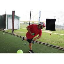 ® Portable Plyo Mat Steel‑Stiffened Plyo Wall To Protect Weighted Balls And Fences Travel Baseball Pitching And Throwing Training Surface - As Pic - View 6