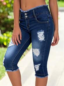 Women Jeans - Dark Wash - View 2