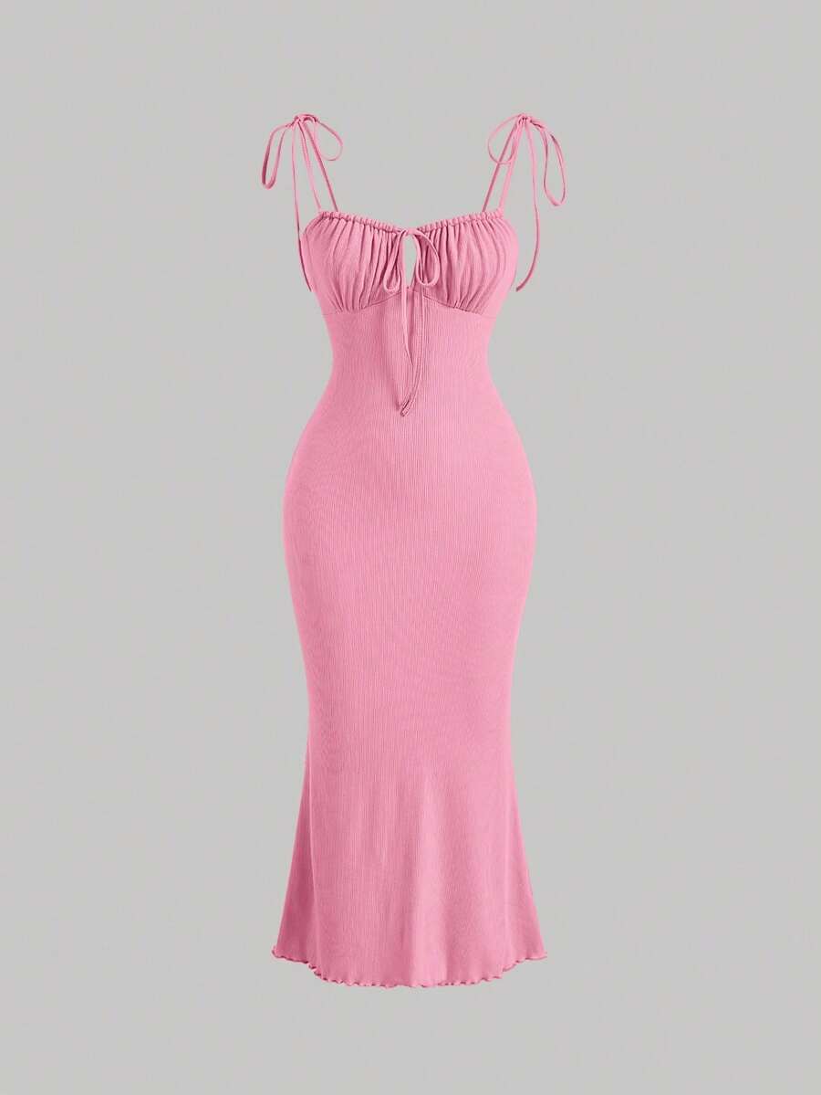 Women Midi Dresses - 粉色 - 查看 1
