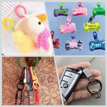 Handmade DIY Spring Clasp, Suitable For Jewelry Making And Bags, Colorful Candy Spring Clasp, Keychain Ring, Doll Clothes Clasp, Bag Fastener - Multicolor - View 9