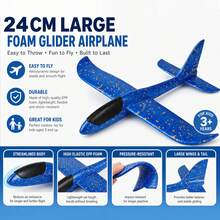 Hand-Thrown Boomerang Airplane, EPP Foam Material Outdoor Toy, Durable Crash-Resistant Hand-Launched Glider Airplane, Flight Model Gift - Multicolor - View 6