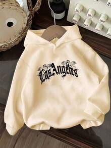 3pcs-Tween Boy 3 Pieces Set Fun Print Pullover Sweatshirt, Warm And Comfortable Thermal-Lined Pullover Pullover Sweatshirt For Autumn/Winter - Black - View 5