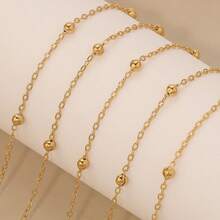 100cm/200cm Stainless Steel Ball Chain, Suitable For DIY Necklaces, Bracelets, Anklets And Other Jewelry, Handmade Beaded Chain Jewelry Making Chain - Beads Chains - View 13
