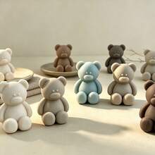 Dangling Dazed Bear Candle Silicone Mold DIY Aromatherapy Candle Plaster Ornament Fondant Cake Decoration Tool - D717 Silly Little Bear - View 6