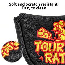 Cute Mouse And Cheese Embroidery Mallet Putter Head Cover, Golf Putter Protective Headcover Golf Accessories - Multicolor - View 8