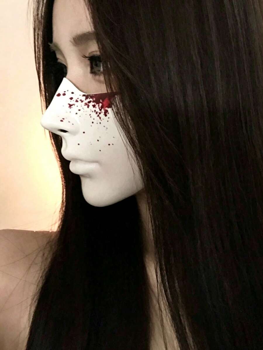化裝舞會女士面具-全臉面具、半臉面具、手持道具、Cosplay服裝配件、主題造型穿搭、萬聖節派對道具、遊戲主題(隨機款式) - 彩色 - 查看 1