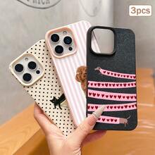 3 buah Casing Pelindung TPU Anti Guncangan dengan Cakupan Penuh, Kompatibel dengan Apple 11/12/13/14/15/16/17 Pro Max - MultiWarna - View 1
