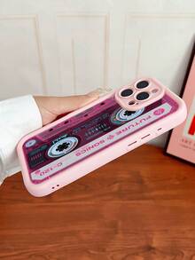 1 buah Casing Ponsel Anti Jatuh dengan Pola Lukisan Pita Magnetik Warna Pink, Kompatibel dengan iPhone 13/16/15/14/13/12/11/Pro/ProMax/X/XR/XS/7/8/PLUS / - Berwarna merah muda - View 6