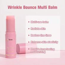 1pc Korean Anti-Wrinkle Elastic Multi-Effect Repair Stick - Long-Lasting Hydration, Suitable For Dry Skin; Oil Control And Conditioning Effect, Matte Finish; Friction-Resistant, Fresh And Non-Greasy; Oil-Free Formula, Moisturizing Without Drying; Waterproof And Sweat-Resistant, Gentle Nourishment For Skin, Fading Fine Lines Around Eyes - Pink - View 2