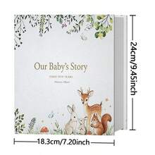 1pc Premium Photo Album, Fits 6-Inch 200 Pockets, Suitable For Family, Full Moon, First Birthday Gifts, Organizing Baby's Daily Photos - 1PC - View 3