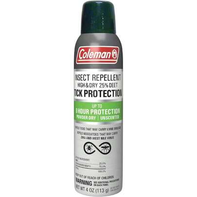Coleman Tick Repellent Spray - 25% DEET Insect Repellent Spray Offers Strong Protection Against Ticks Anosquitoes, Ideal For Camping, Hiking And Outdoor Activities, 4oz,45822035