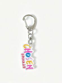 1pc/4pcs Inspirational Quote Letter Keychain, Personalized Style Pendant, Backpack Accessory, Handbag, Bag Charms, Car Keychain, Gifts For Friends - Multicolor - View 10