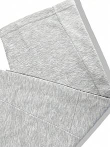 2pcs Men's Black & Gray Loose Fit Sports Pants, Wide Leg Casual Lounge Pants, Open Hem Sweatpants With Pockets Fall - Multicolor - View 8