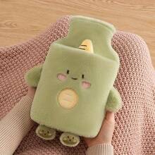 1000ml Warm Water Bottle With PVC Lining, Cute Plush Animal Design, Detachable Portable Menstrual Heating Pad, Suitable For Hands And Feet, Fast Heating And Long-Lasting Warmth - Multiple Styles - View 3