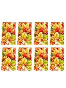 2pcs/4pcs/8pcs Thanksgiving Autumn Maple Leaf Pumpkin Hand Towels, Harvest Festival Bathroom Towels, Dish Cloths, Vintage Farm Style, Suitable For Harvest Festival Kitchen Decor, Thanksgiving Party Event Decoration - Multicolor - View 11