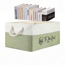 愛書人禮物 TBR 閱讀清單收納籃，閱讀清單收納桶，書蟲配件，適合俱樂部成員、學生、教師閱讀配件，客廳裝飾 - 查看 10