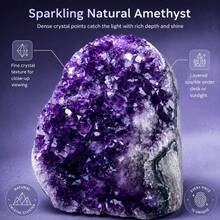 Natural Purple Crystal Clusters Are Suitable For Home Decoration In Daily Life, Offices, And Study Rooms.They Are Also A Great Gift For Friends And Family On Halloween, Valentine's Day, And Mother's Day.Style - 1500-1800g - View 5