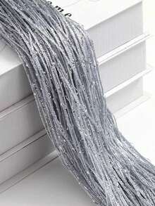 1pc Spiral Twisted Rope Design Decorative Door Curtain Room Divider Curtain For Living Room Bedroom Kitchen - 1PC - View 5