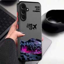 [24h Versand aus DE/FR/ES] Apple 11-17 Handyhülle - Schutzhülle für Samsung Galaxy, einschließlich A12, Note 20 Ultra und andere, mit einer atemberaubenden Berglandschaft - 1 Stück Bildfarbe - Übersicht 7