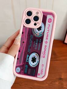 1 buah Casing Ponsel Anti Jatuh dengan Pola Lukisan Pita Magnetik Warna Pink, Kompatibel dengan iPhone 13/16/15/14/13/12/11/Pro/ProMax/X/XR/XS/7/8/PLUS / - Berwarna merah muda - View 5