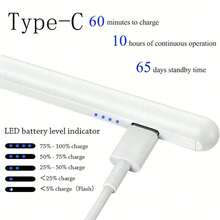 Compatible With IOS/Android Tablets - Fast Charging, High Precision Sensitive Capacitive Stylus Compatible With Apple Pencil. , Compatible With IPhone, Galaxy, Kindle And All Universal Touchscreen Devices. Suitable For Laptops, Universal Capacitive Stylus Compatible With IOS/Android/ Tablets, Tilt Pressure Sensitivity, Anti-Mistouch, High Precision Stylus, Suitable For All Touchscreen Devices - White - View 4