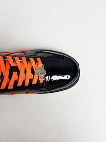 A BATHING APE BAPE STA OS Feature Exclusive M2 Black Orange Limited Edition Low-Top Sneakers - Black Orange - View 8