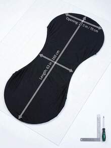 1pc Bicycle Mountain Bike Dust Cover Protective Sleeve Road Bike Wheel Cover Bicycle Cover Protective Sleeve - Black - View 7