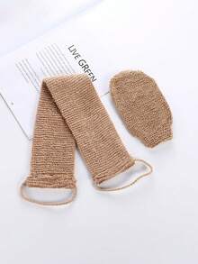Exfoliating Bath Towel, Powerful Non-Irritating Double-Sided Back Scrubber For Men And Women, Thickened Bathing Glove. Daily Deep Cleansing. Exfoliating Bath Strip, Back Cleaning Strip. - Multicolor - View 10