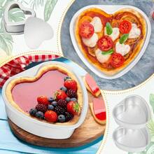 Heart-Shaped Cake Baking Mold - Fixed Bottom Baking Mold, Anodized Aluminum Non-Stick, Heat Resistant And Easy Release. Perfect For Valentine's Day, Wedding Parties And Homemade Mousse Cake Baking. - View 8