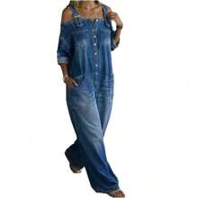 Women Jumpsuits - Dark Blue - View 8