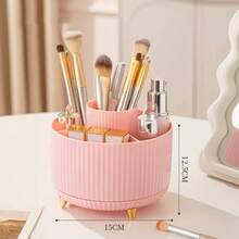 360° Rotating Desktop Organizer, Large Capacity Multi-Compartment Pen Holder And Office Supplies Storage Box, Suitable For Pencils, Makeup Brushes And Jewelry, Back To School Supplies, Home Essentials, School And Office Desktop Accessories - Multicolor - View 12