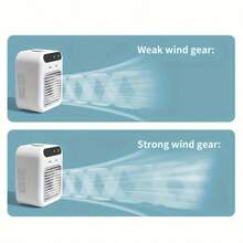 Mini Air Conditioner Fan USB Rechargeable Portable Desktop Cooling Device, Suitable For Home, Office Or Dorm Use, Camping Outdoor Summer Cooling Fan, Cooling Device To Relieve Heat, Battery Capacity: 1800mAh - Multicolor - View 10