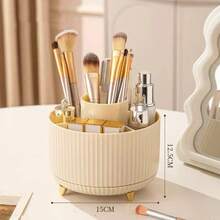 360° Rotating Desktop Organizer, Large Capacity Multi-Compartment Pen Holder And Office Supplies Storage Box, Suitable For Pencils, Makeup Brushes And Jewelry, Back To School Supplies, Home Essentials, School And Office Desktop Accessories - Multicolor - View 15