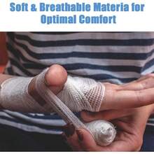 Multiple Sizes Available: 10/20 Rolls Elastic Gauze Bandages, Breathable Bandages, Mummified Wrapping Bandages, Suitable For Arms, Legs, Waist And Other Body Parts, Elastic Stretch Design - View 6