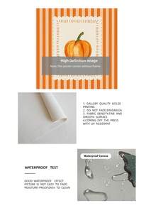 1pc Frameless Pumpkin Pattern Fall Wall Art Canvas Poster, Cute Autumn Kitchen Decor, Halloween , Thanksgiving, Cozy Farmhouse Holiday Wall Art Print For Apartment, Living Room, Bedroom, Room Decor Bedroom , Vintage Decor - Pumpkin - View 9