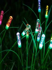 Solar Powered LED Reed Garden Lights, Outdoor Ground Stake Lights, Lawn Lights, Suitable For Pond, Patio, Yard, Pathway Landscape Lighting Decoration, And Halloween And Christmas Holiday Decoration - Reed Floor Lamp - View 8