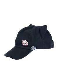 EVA Asuka Cat-Ear Baseball Cap, Cosplay Duck-Beak Hat With Decorative Badge, Cute Black Pointed-Top Hat, Adjustable Casual Sun Hat, Sweet Girl Style - Multicolor - View 6