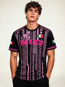 World Cup Men's & Youth Soccer Jersey, North American Crew Neck Design Comfortable Top, Suitable For Matches, Casual Wear, Gifts Sports - Black - View 5