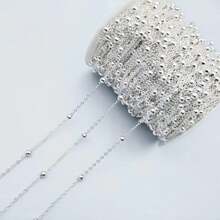 100cm/200cm Stainless Steel Ball Chain, Suitable For DIY Necklaces, Bracelets, Anklets And Other Jewelry, Handmade Beaded Chain Jewelry Making Chain - Beads Chains - View 5