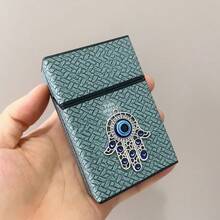 20pcs Woven Texture Cigarette Case Protective Shell Plastic Creative Portable Storage Box Unisex Exquisite Fashion Durable Daily Use Or Gift Cigarette Case Cover - Multicolor - View 15