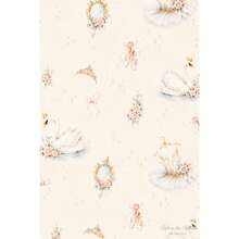 1 Roll - 58*23inch - Elegant Swan Ballet Wrapping Paper | Watercolor Ballerina Gift Wrap - 1 Roll - 58*23inch - View 4