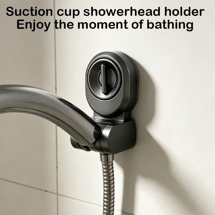 2pcs Strong Suction Cup Handheld Shower Head Holder, No Drill Removable Adjustable Shower Bracket, Universal Bathroom Wall Mount Shower Head Holder - Suction Cup Shower Head - View 1