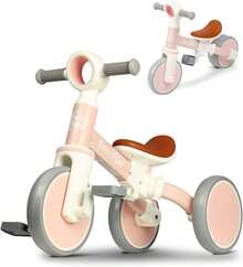 4-In-1 Toddler Balance Bike, Convertible Tricycle For Ages 1-4 |   4-In-1 Evolving Design, Certified  Carbon Steel Frame, Tool-Free 60-Second Transformation, Grows With Your Child - Blue - View 11