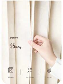 High-End Foldable Screen, No Drilling Installation, Suitable For Living Room, Bedroom, Bathroom And Wardrobe. Provides Light Blocking, Dust Protection And Privacy. Adopting Modern Minimalist Luxury Style, These Foldable Fabric Screens Are Easy To Store, Making Them Versatile Home Decor Items. - ZDL-1 - View 4