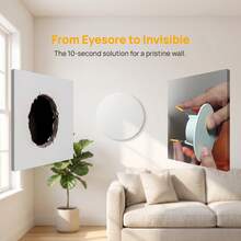 Spring Clip Style Air Conditioner Hole Plug, Pipe Wall Hole Sealing Cap, Round Leak-Proof Wall Hole Sealing Component For Home Decoration - White - View 3