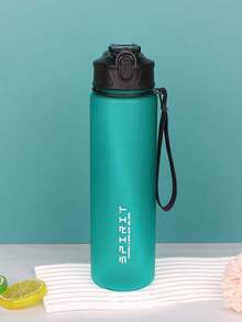 1件 750ml 一鍵彈蓋運動水壺,耐用磨砂便攜水杯,防漏水瓶,適合騎行、登山、學生、通勤 - 彩色 - 查看 14