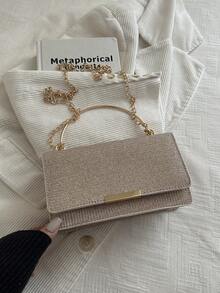 Bolso de mano de lentejuelas de moda (color de costura aleatorio) - Dorado - Ver 7