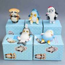 1pc Japanese Healing‑Style Mofusand Ocean Cat Collectible, Assorted Adorable Ocean Pet Motifs, Soft Aesthetic Art Style, Soothing Vibe, Ideal For Desktop Display, Exquisite Hand‑Picked Present For Graduation Season & Birthday(Stochastic Style) - Multicolor - View 5