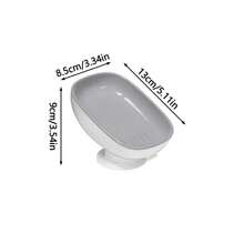 2-In-1 Bathroom Soap Rack, Countertop Drain Soap Box With Suction Cup, Suitable For Dual Storage And Storage Of Round, Square, And Large Soap - Multi-Color Packaging Color Random - Multicolor - View 7